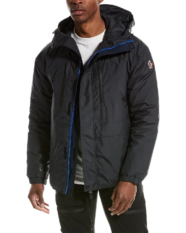 Slim - fit leather men jackets with a distressed finish for a rugged lookMoncler Leuk Jacket Slim - fit leather men jackets with a distressed finish for a rugged lookMoncler Leuk Jacket