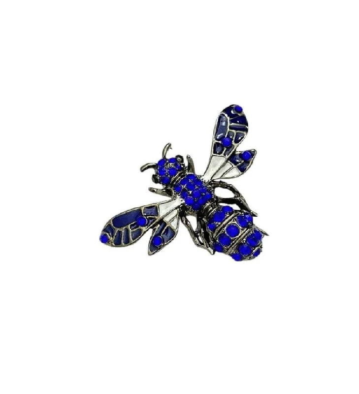 Men's Lightweight Linen - Blend Blazer in Beige for a Casual and Comfortable Summer EnsembleBlue Bee Shaped Metal Brooch