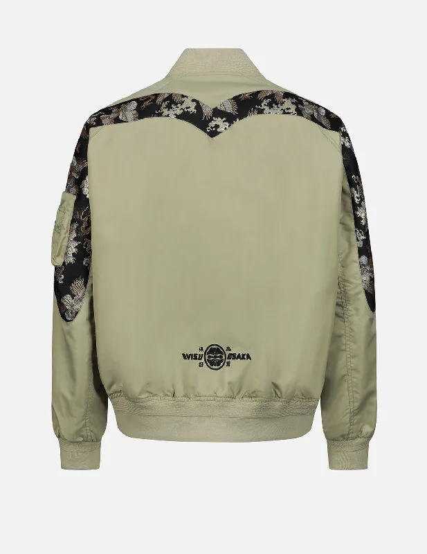 Performance - driven men jackets with breathable fabric for sportsBrocade Daicock Insert MA-1 Bomber Jacket Performance - driven men jackets with breathable fabric for sportsBrocade Daicock Insert MA-1 Bomber Jacket
