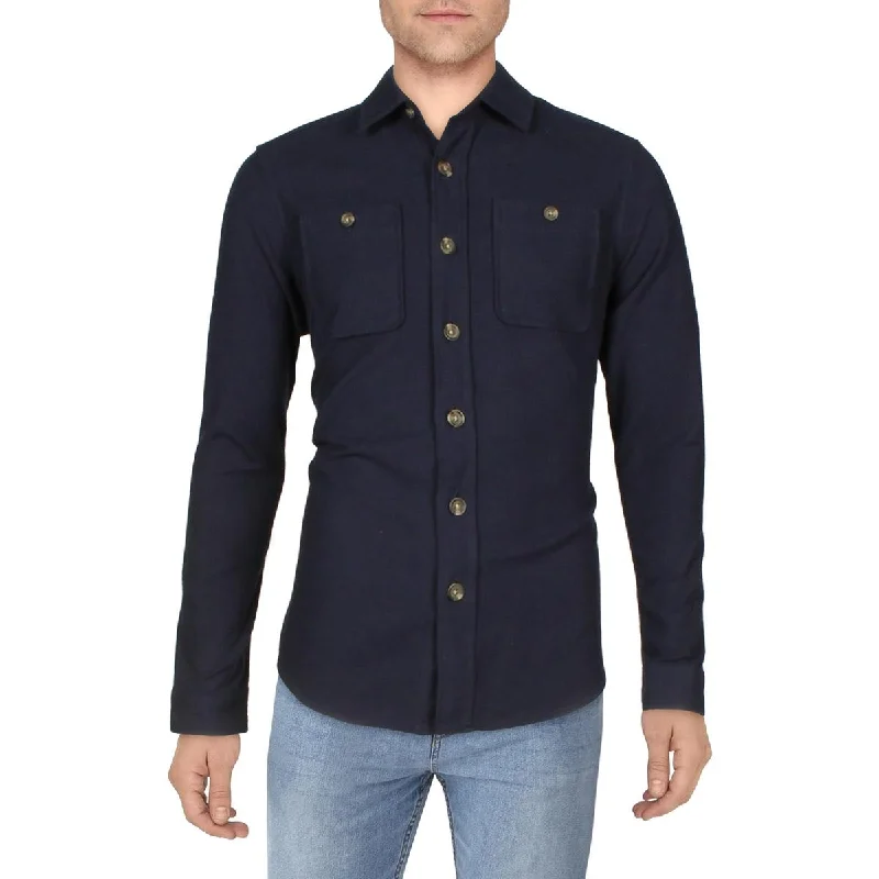 Down - filled men jackets in bright colors for winter fashionClub Room Mens Chamois Cotton Short Shirt Jacket Down - filled men jackets in bright colors for winter fashionClub Room Mens Chamois Cotton Short Shirt Jacket