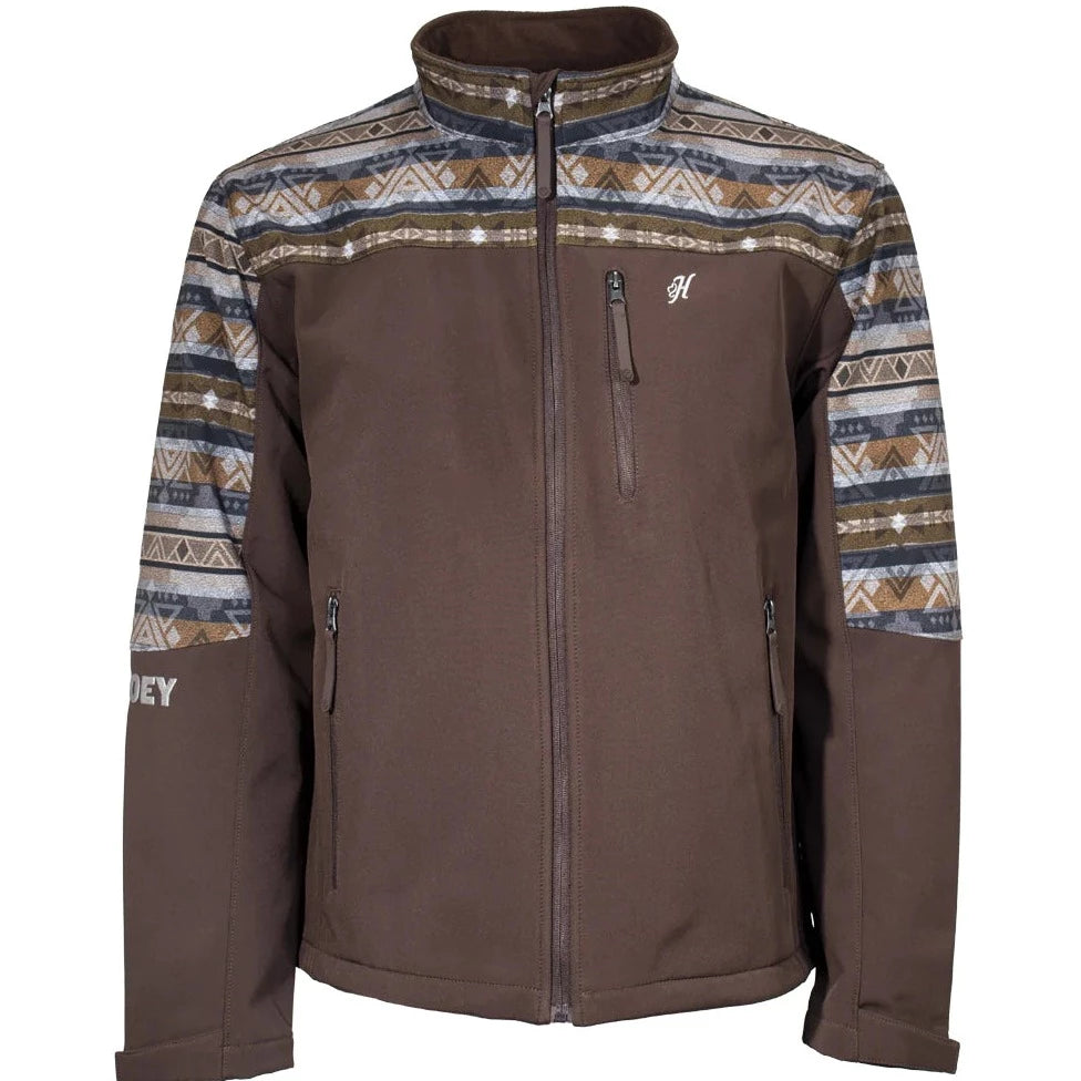 Performance - driven men jackets with breathable fabric for sportsHooey Men's Softshell Jacket in Brown Aztec Performance - driven men jackets with breathable fabric for sportsHooey Men's Softshell Jacket in Brown Aztec