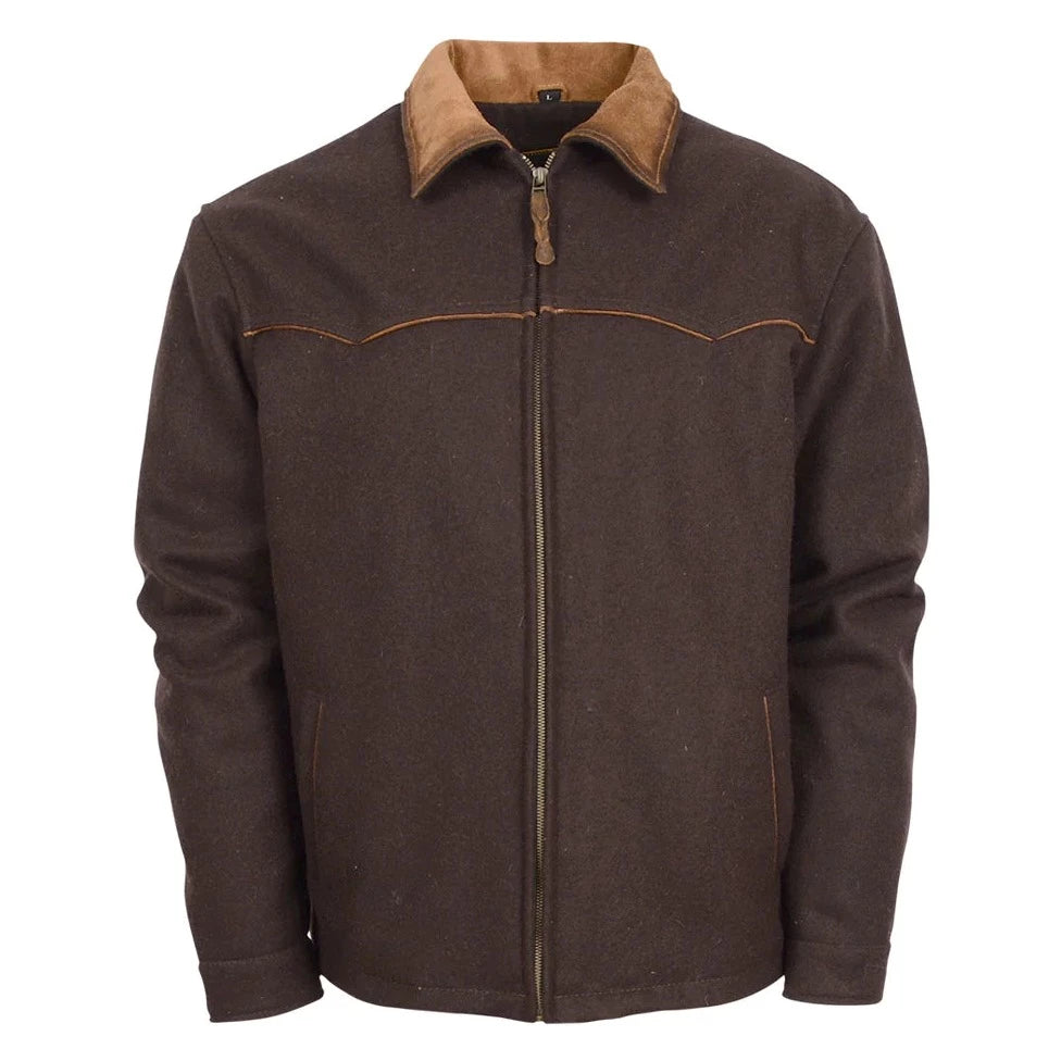 Slim - fit leather men jackets with a distressed finish for a rugged lookSTS Ranchwear Men's Wooly Jacket Slim - fit leather men jackets with a distressed finish for a rugged lookSTS Ranchwear Men's Wooly Jacket