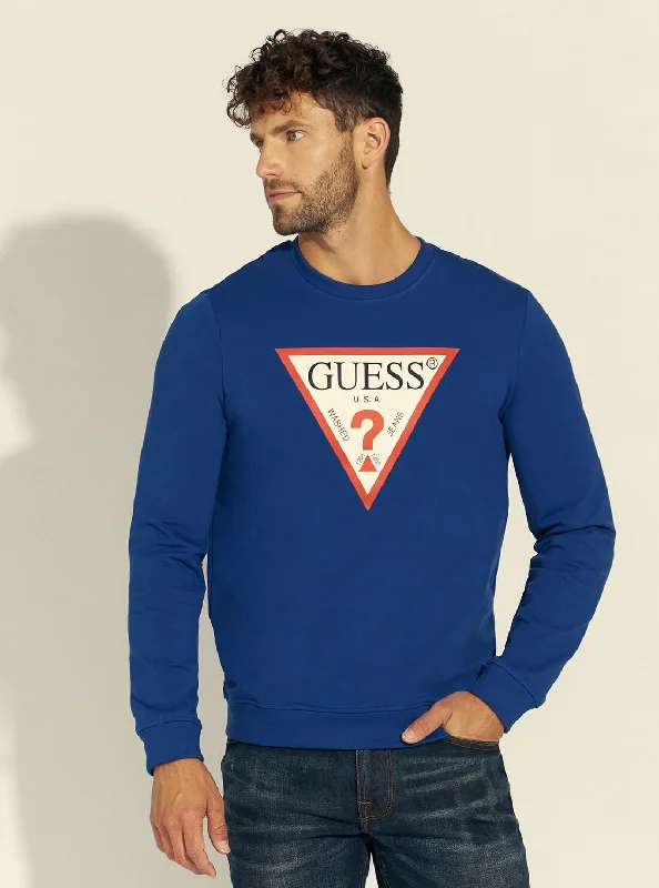 Dark Blue Audley Fleece Jumper