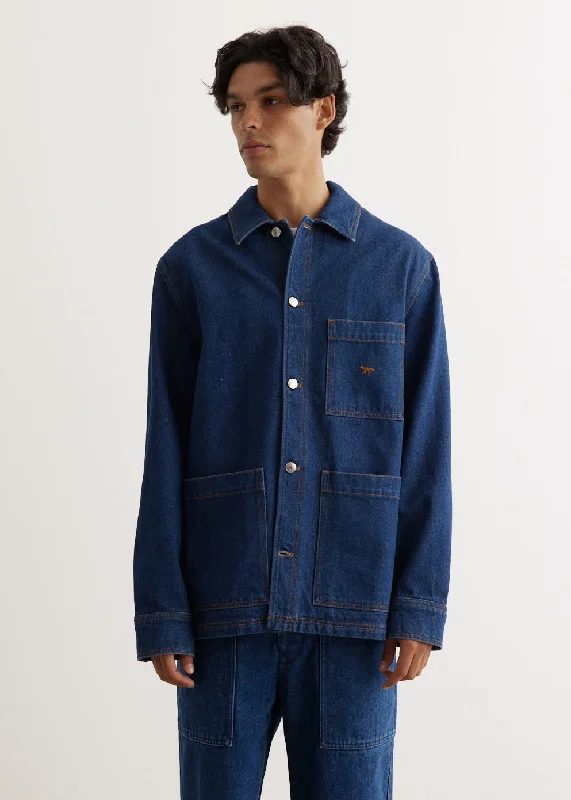 Fleece - lined men jackets for cold - weather commutingWorkwear Denim Jacket