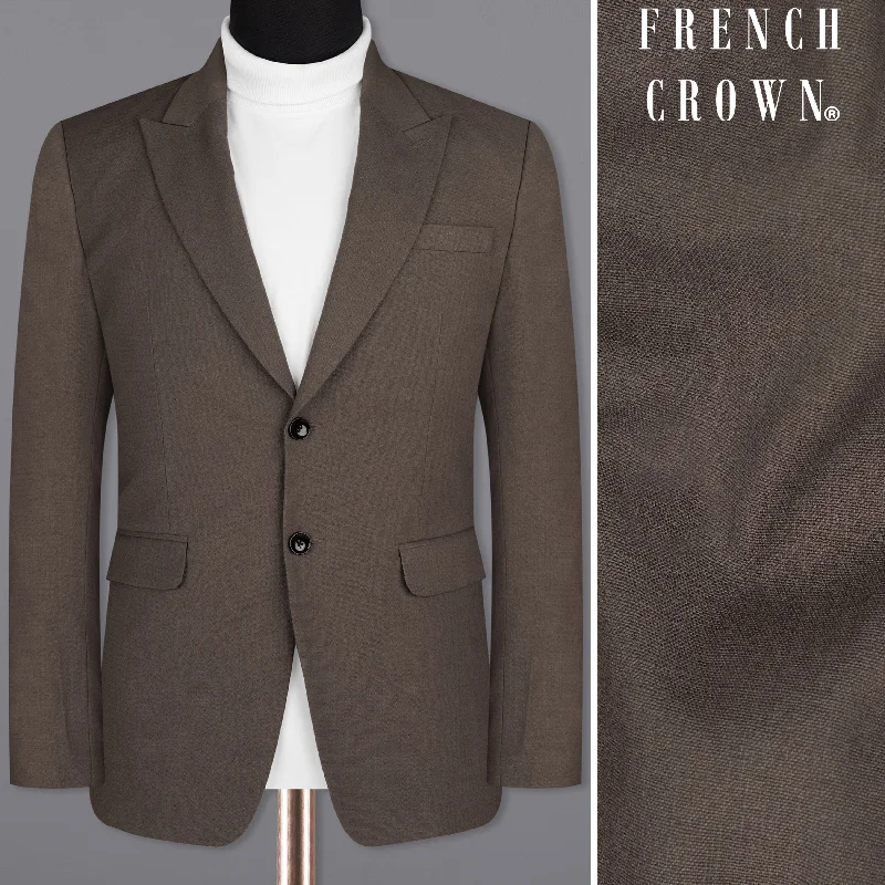 Emperor Brown Premium Cotton Blazer