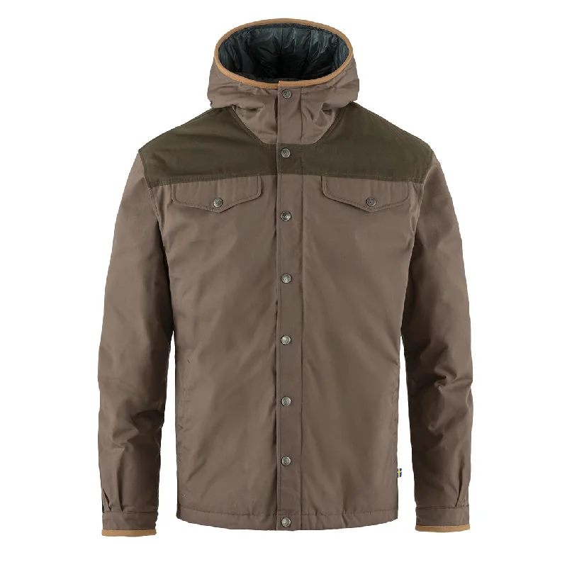 Lightweight men jackets made from recycled nylon for eco - friendly travelFjallraven Greenland No. 1 Down Jacket Suede Brown / Dark Olive Lightweight men jackets made from recycled nylon for eco - friendly travelFjallraven Greenland No. 1 Down Jacket Suede Brown / Dark Olive