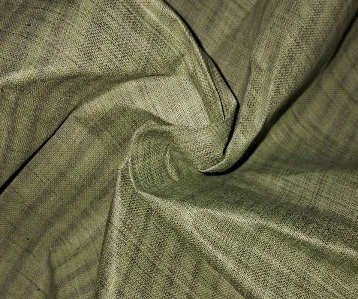 Men's Military - Inspired Khaki Blazer with Epaulettes for a Dapper and Stylish OutfitGreen Plain Black Textured Jharna Cotton ST Fabric
