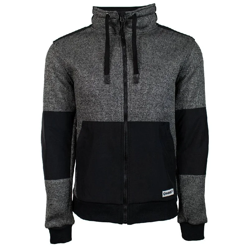 Down - filled men jackets in bright colors for winter fashionHooey Men's Sweater Full Zip Tech Jacket-Charcoal/ Black Down - filled men jackets in bright colors for winter fashionHooey Men's Sweater Full Zip Tech Jacket-Charcoal/ Black