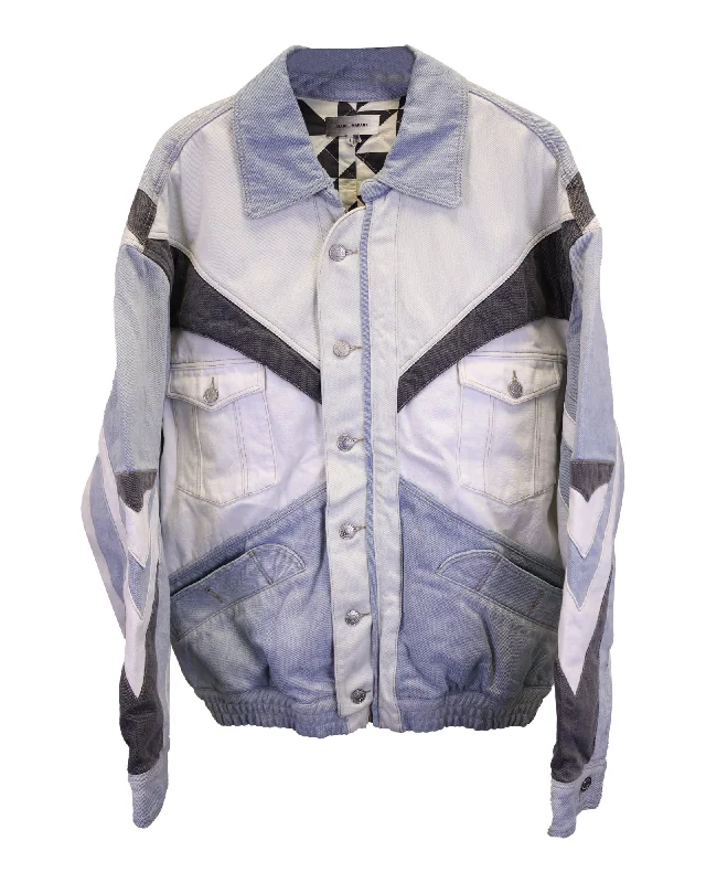 Performance - driven men jackets with breathable fabric for sportsIsabel Marant Sao Denim Jacket in Light Blue Cotton Performance - driven men jackets with breathable fabric for sportsIsabel Marant Sao Denim Jacket in Light Blue Cotton