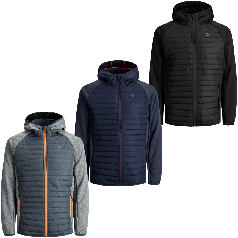 Slim - fit leather men jackets with a distressed finish for a rugged lookJack & Jones Men's 'JJEMulti' Quilted Jacket Slim - fit leather men jackets with a distressed finish for a rugged lookJack & Jones Men's 'JJEMulti' Quilted Jacket