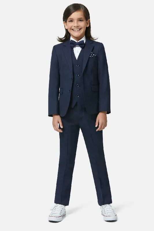Plus Size Men's Charcoal Grey Linen Blazer with Notch Lapel for a Summer - Ready StyleJames Navy
