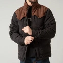Stretch - fabric men jackets for unrestricted movement during workoutsKimes Ranch Men's Colt Jacket in Black/Brown Stretch - fabric men jackets for unrestricted movement during workoutsKimes Ranch Men's Colt Jacket in Black/Brown
