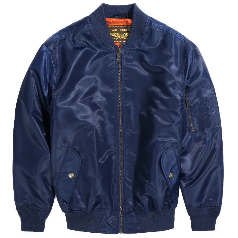 Lightweight men jackets made from recycled nylon for eco - friendly travelLanding Leathers Men's Air Force MA1 Bomber Jacket Lightweight men jackets made from recycled nylon for eco - friendly travelLanding Leathers Men's Air Force MA1 Bomber Jacket