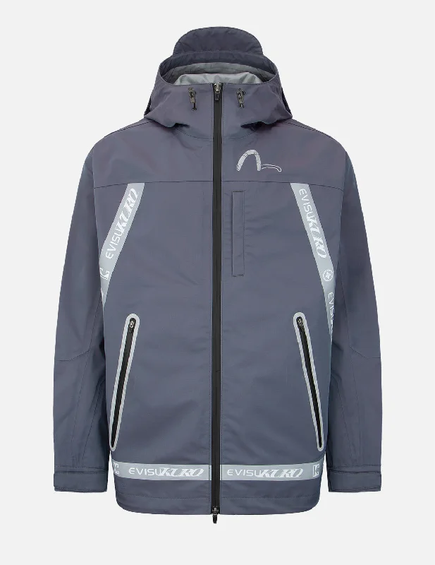 Men jackets with a hidden interior pocket for secure storageLogo Tape Padded Windbreaker Jacket Men jackets with a hidden interior pocket for secure storageLogo Tape Padded Windbreaker Jacket