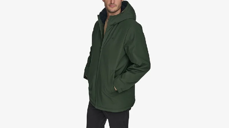 Slim - fit leather men jackets with a distressed finish for a rugged lookMen's Arctic Sherpa Jacket Slim - fit leather men jackets with a distressed finish for a rugged lookMen's Arctic Sherpa Jacket