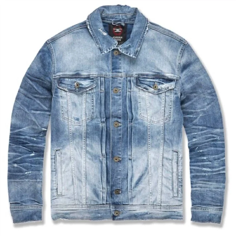 Waterproof men jackets with taped seams for heavy rain protectionMen's Hamilton Denim Trucker Jacket In Aged Wash Waterproof men jackets with taped seams for heavy rain protectionMen's Hamilton Denim Trucker Jacket In Aged Wash