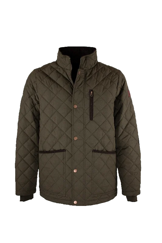 Bomber men jackets with ribbed cuffs for a classic 80s styleMJ003 - Men's Aron Quilted Jacket - OLIVE Bomber men jackets with ribbed cuffs for a classic 80s styleMJ003 - Men's Aron Quilted Jacket - OLIVE