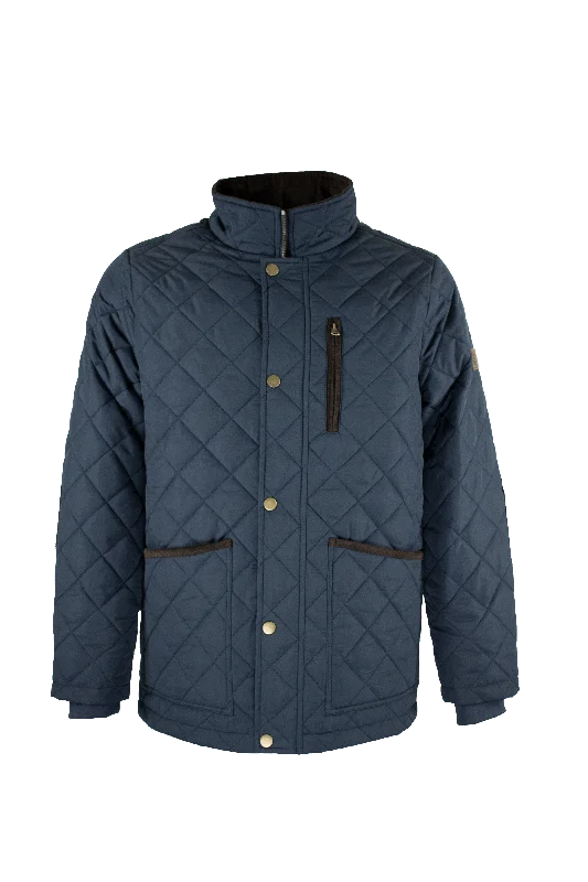 Fleece - lined men jackets for cold - weather commutingMJ003 - Men's Aron Quilted Jacket - NAVY Fleece - lined men jackets for cold - weather commutingMJ003 - Men's Aron Quilted Jacket - NAVY