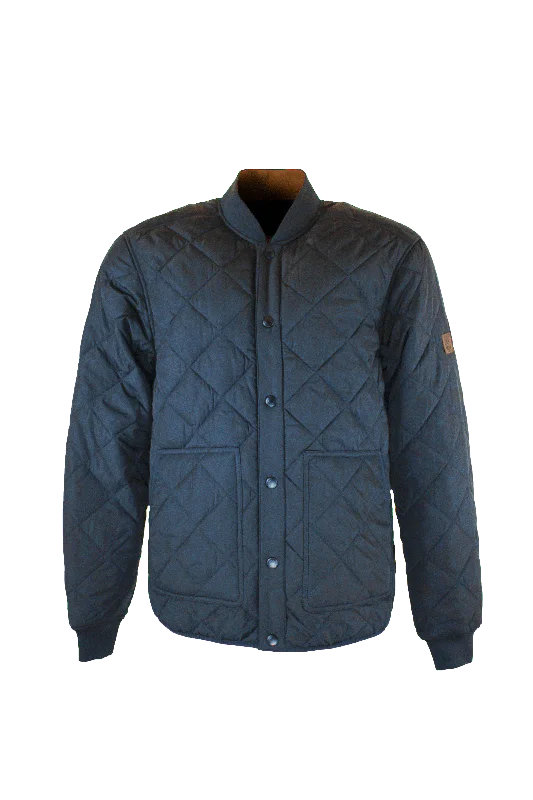 Embroidered men jackets with intricate floral designs for a unique aestheticMJ005 - Men's Keswick Quilted Jacket - NAVY Embroidered men jackets with intricate floral designs for a unique aestheticMJ005 - Men's Keswick Quilted Jacket - NAVY