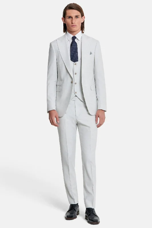 Men's Linen - Cotton Blend Blazer in Tan with Roll - Up Sleeves for a Laid - Back Summer LookNapoli Ecru Men's Linen - Cotton Blend Blazer in Tan with Roll - Up Sleeves for a Laid - Back Summer LookNapoli Ecru