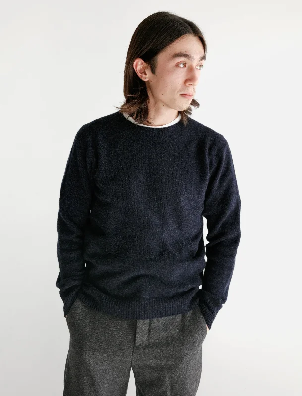 Petite - sized men's knit tops for a proper fit​Merino Cashmere Sweater Navy