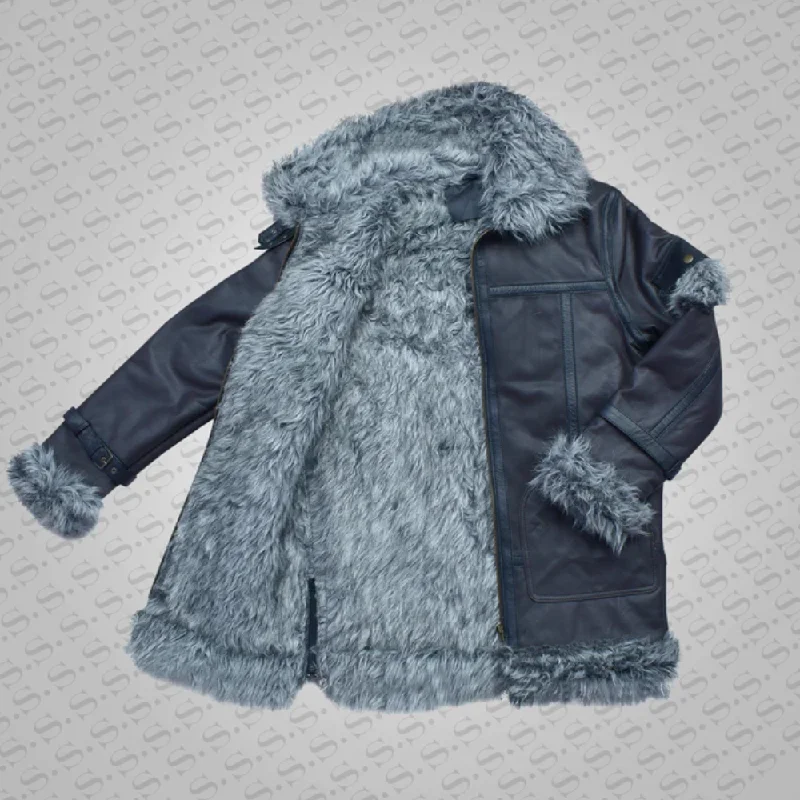 Down - filled men jackets in bright colors for winter fashionNew Men's Black Shearling Jacket Coat in Flight Aviation Style Down - filled men jackets in bright colors for winter fashionNew Men's Black Shearling Jacket Coat in Flight Aviation Style
