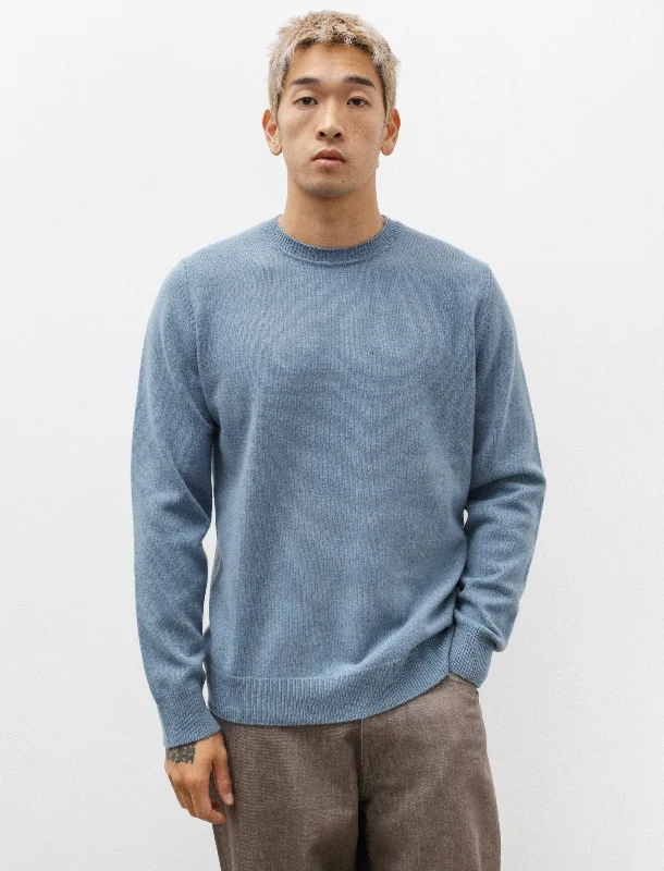 Sigfred Merino Lambswool Sweater Stone Blue