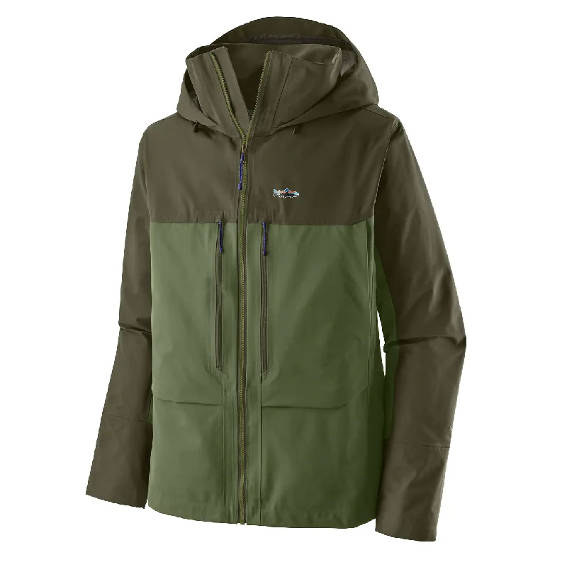 Fleece - lined men jackets for cold - weather commutingPatagonia Swiftcurrent Wading Jacket Terrain Green Fleece - lined men jackets for cold - weather commutingPatagonia Swiftcurrent Wading Jacket Terrain Green