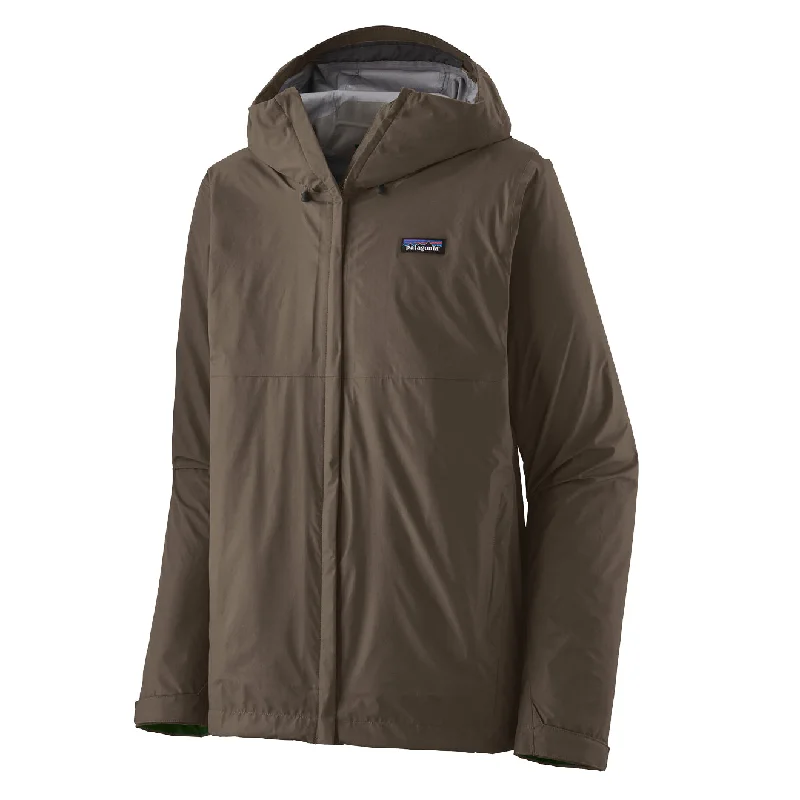 Plus - size men jackets with adjustable drawstrings for a comfortable fitPatagonia Torrentshell 3L Rain Jacket Dark Walnut Plus - size men jackets with adjustable drawstrings for a comfortable fitPatagonia Torrentshell 3L Rain Jacket Dark Walnut