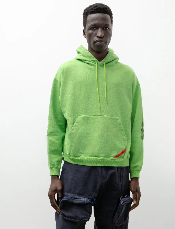 Joint Hooded Sweatshirt Neon Green