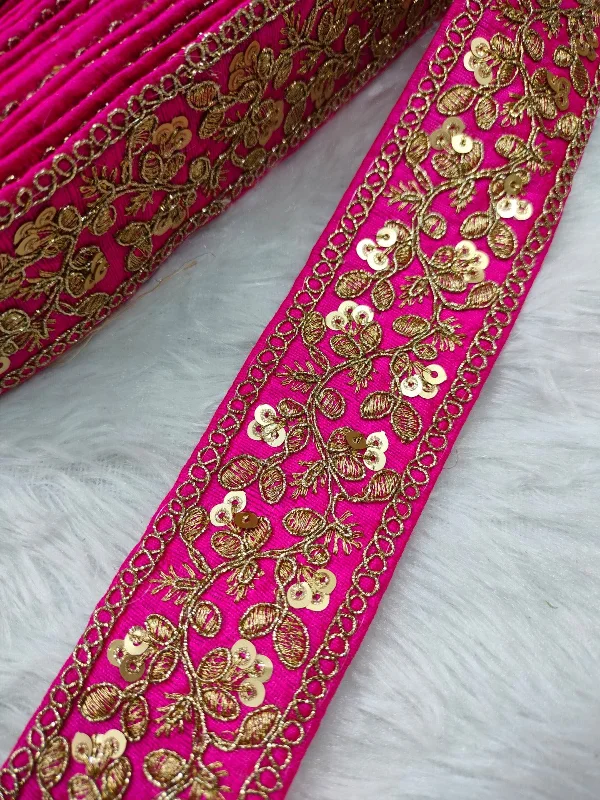 Men's Linen - Cotton Blend Blazer in Tan with Roll - Up Sleeves for a Laid - Back Summer LookPink & Golden Fancy Zari Embellished Trim