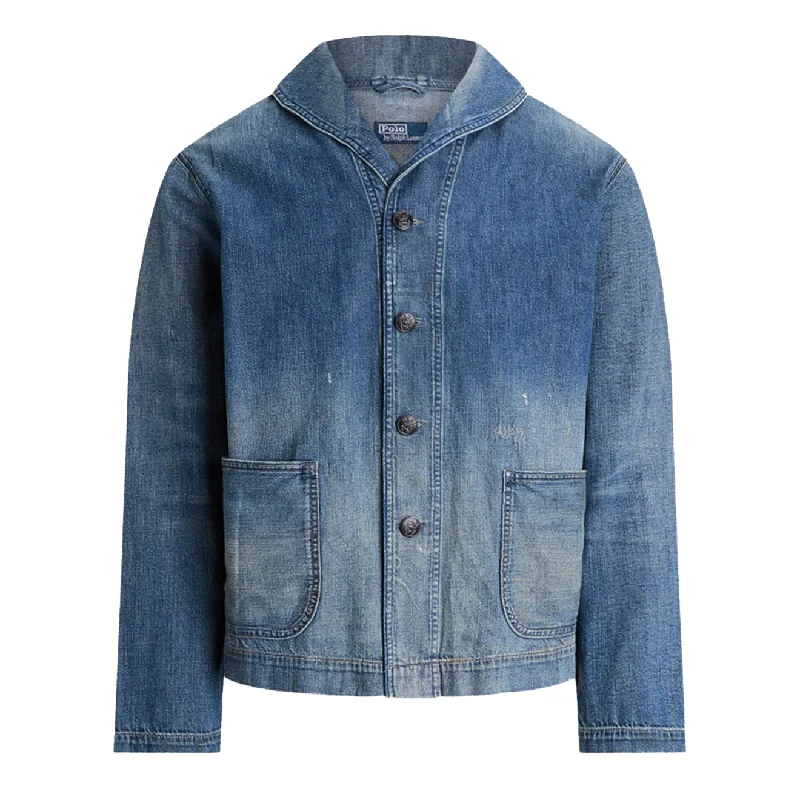 Performance - driven men jackets with breathable fabric for sportsPolo Ralph Lauren Denim Shawl-Collar Jacket Frogholt Performance - driven men jackets with breathable fabric for sportsPolo Ralph Lauren Denim Shawl-Collar Jacket Frogholt
