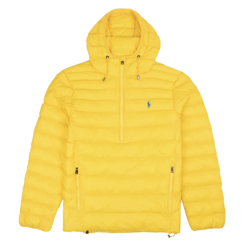 Men jackets with a built - in hood that can be stowed away when not in usePolo Ralph Lauren Terra Poly Fill Over Head Jacket Yellow Fin Men jackets with a built - in hood that can be stowed away when not in usePolo Ralph Lauren Terra Poly Fill Over Head Jacket Yellow Fin