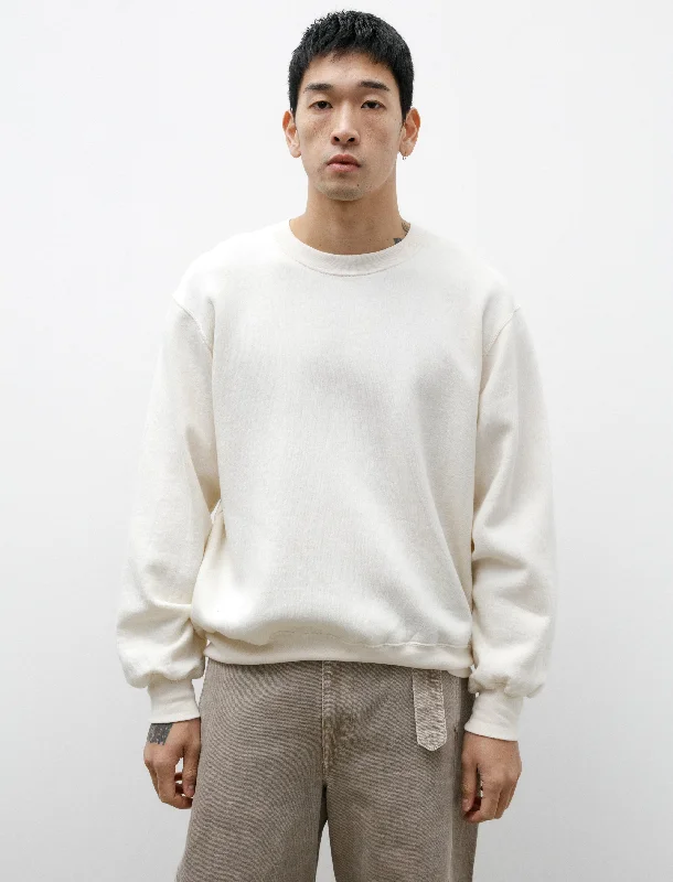 Stripe - patterned men's knit tops for a classic look​Ring Neck Sweatshirt 125 GSM Seeded Natural