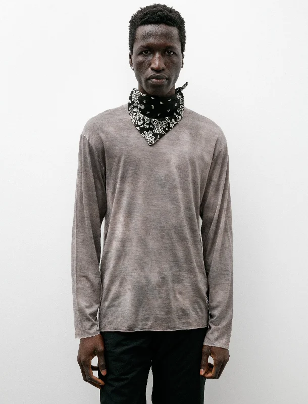Men's knit tops with a geometric print for a modern touchCloud Merino Long Sleeve Sun Bleached Fallen Rock Men's knit tops with a geometric print for a modern touchCloud Merino Long Sleeve Sun Bleached Fallen Rock