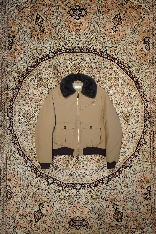 Men jackets with a zip - off sleeves to convert to a vestGLEAM FLIGHT JACKET (EARTH CAMEL)(EXCLUSIVE) Men jackets with a zip - off sleeves to convert to a vestGLEAM FLIGHT JACKET (EARTH CAMEL)(EXCLUSIVE)