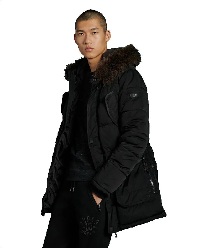 Plus - size men jackets with adjustable drawstrings for a comfortable fitSuperdry Mens Parka Jacket / Coat 'Chinook Parka' Plus - size men jackets with adjustable drawstrings for a comfortable fitSuperdry Mens Parka Jacket / Coat 'Chinook Parka'