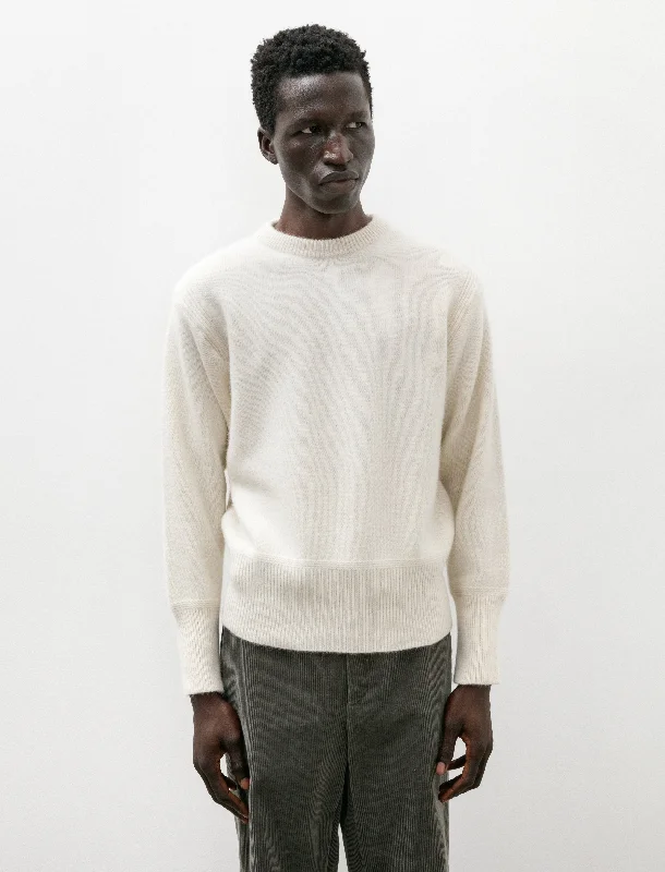 Slim fit men's knit tops for a modern look​Lot 507 Athletic Crewneck Sweater Ivory