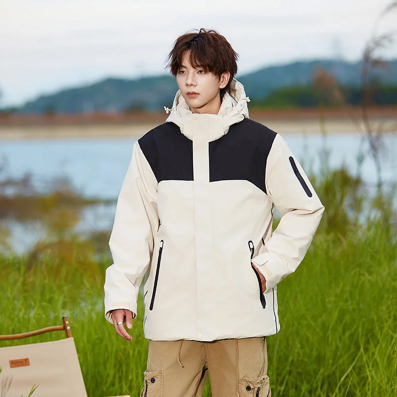 Men jackets with a zip - off sleeves to convert to a vestThickened Graphene Cotton-padded Jacket Windproof Waterproof Jacket Men jackets with a zip - off sleeves to convert to a vestThickened Graphene Cotton-padded Jacket Windproof Waterproof Jacket