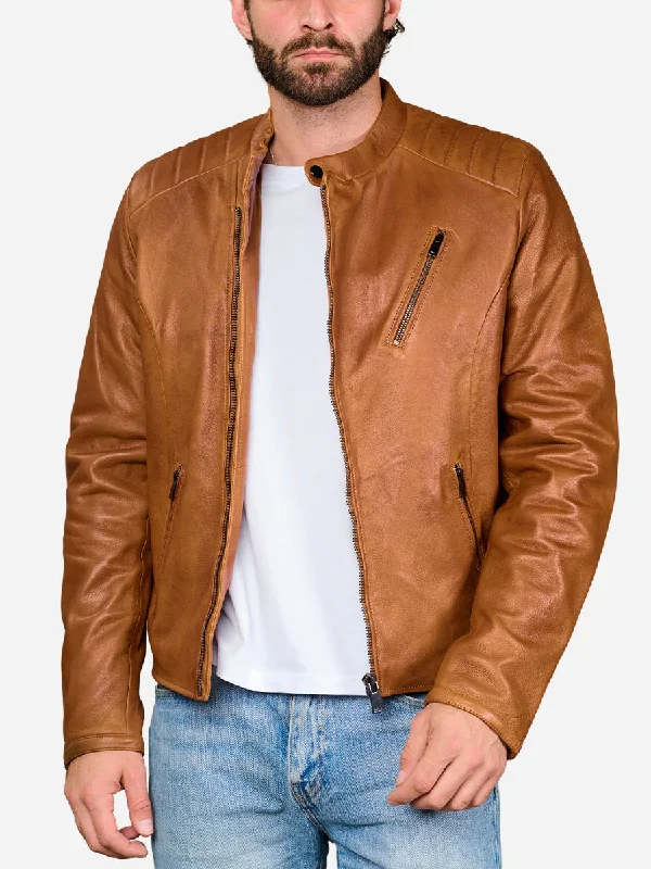 Performance - driven men jackets with breathable fabric for sportsWaylen Vintage Brown Leather Motorbike Jacket Performance - driven men jackets with breathable fabric for sportsWaylen Vintage Brown Leather Motorbike Jacket