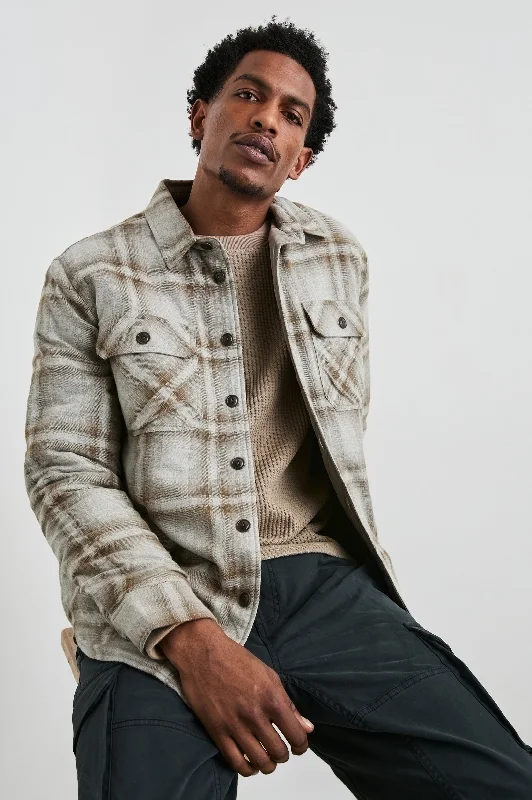 Men jackets with a zip - off sleeves to convert to a vestWORTHING JACKET - MATCHBOOK MOTH Men jackets with a zip - off sleeves to convert to a vestWORTHING JACKET - MATCHBOOK MOTH