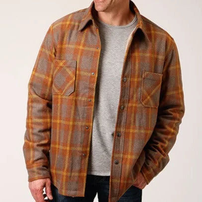 Stretch - fabric men jackets for unrestricted movement during workoutsTin Haul Men's Sherpa Lined Shirt Jacket Stretch - fabric men jackets for unrestricted movement during workoutsTin Haul Men's Sherpa Lined Shirt Jacket