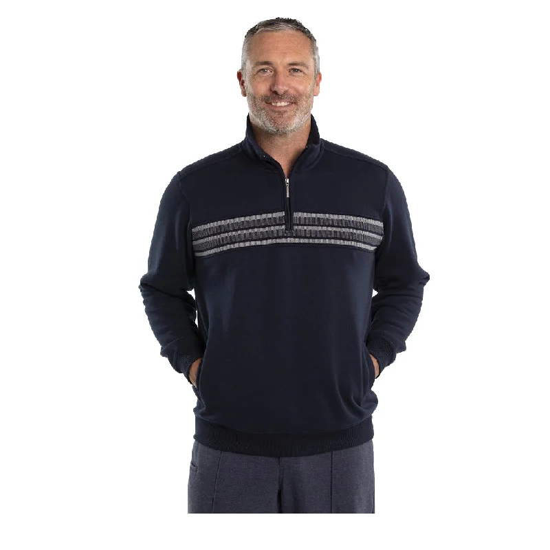 Men fleece - trimmed flannel shirts for a rustic charmAmbie Snowy Mt Fleece 1/4 Zip