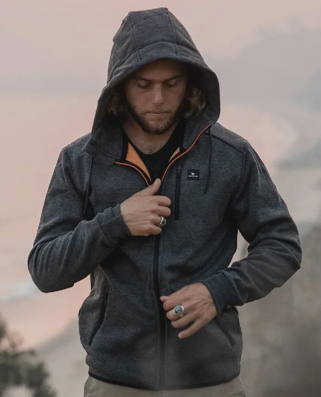Men fleece bomber jackets with a stylish ribbed collarAnti Series Departed Z/T - Charcoal Men fleece bomber jackets with a stylish ribbed collarAnti Series Departed Z/T - Charcoal