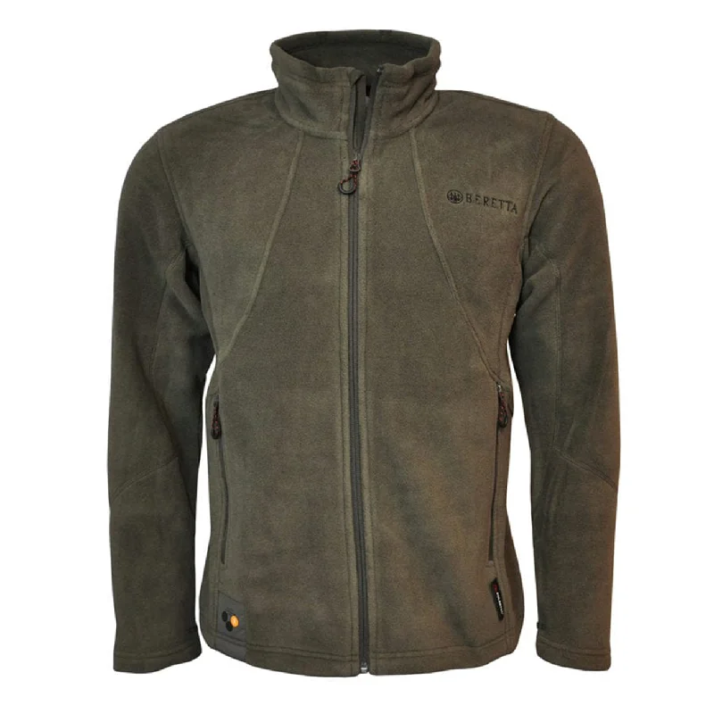 Men fleece - backed windbreakers for windy daysBeretta Active Track Fleece Jacket Chocolate Men fleece - backed windbreakers for windy daysBeretta Active Track Fleece Jacket Chocolate