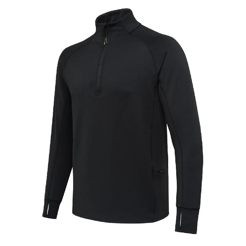 Men fleece - backed windbreakers for windy daysBeretta Stretch Tech Half Zip Fleece Black Men fleece - backed windbreakers for windy daysBeretta Stretch Tech Half Zip Fleece Black