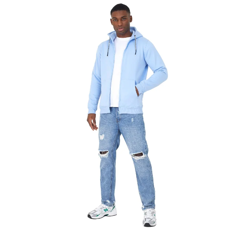 Brave Soul Full Zip Hoodie - Blue