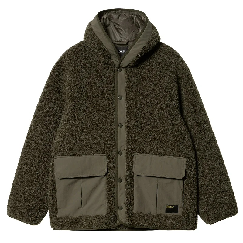 Men fleece - lined leather jackets for a luxurious feelCarhartt WIP Devin Hooded Liner Cypress Men fleece - lined leather jackets for a luxurious feelCarhartt WIP Devin Hooded Liner Cypress