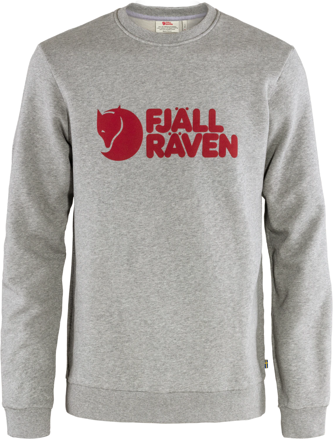 Men fleece - trimmed flannel shirts for a rustic charmFjallraven Logo Sweater - Grey Melange Men fleece - trimmed flannel shirts for a rustic charmFjallraven Logo Sweater - Grey Melange