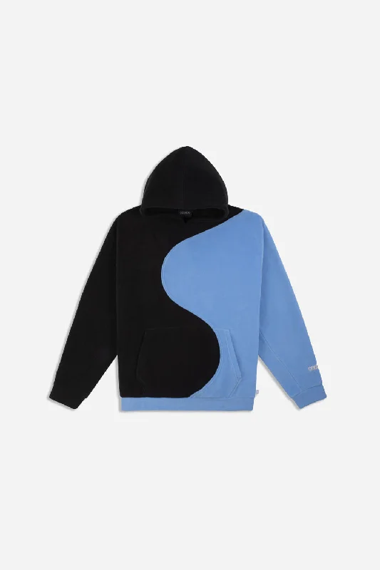 YINYANG FLEECE HOODY SKY